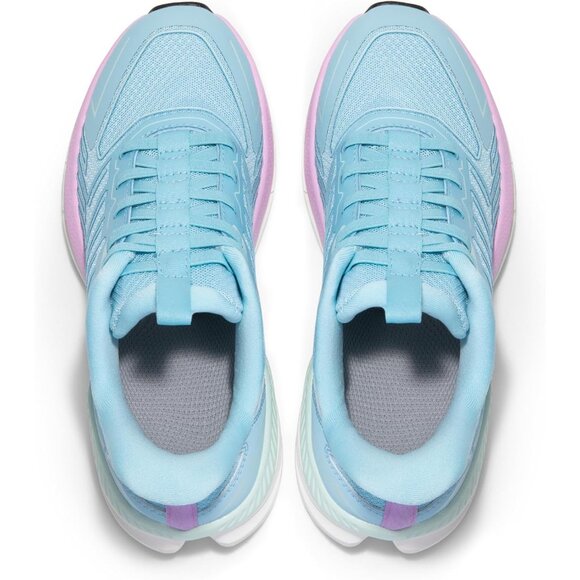 Womens Light Blue Walking Shoes Comfort Breathable Non-Slip Gym Training Sneaker - Picture 8 of 8